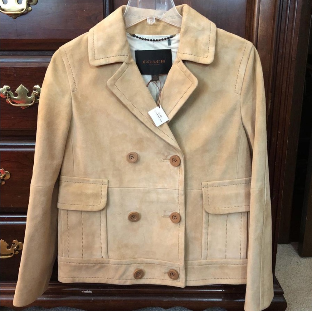 Coach suede coat - Brand New